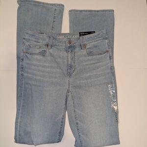 American Eagle Outfitters Women's Sky Blue Skinny Jeans